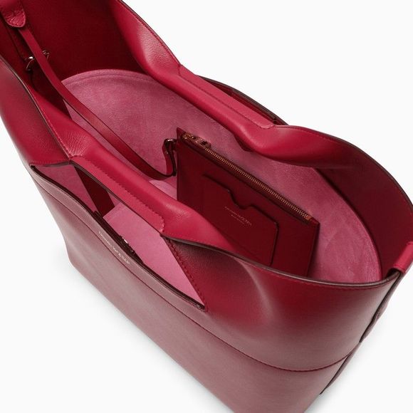 Alexander Mcqueen Raspberry The Bow Medium Bag - Picture 5 of 6